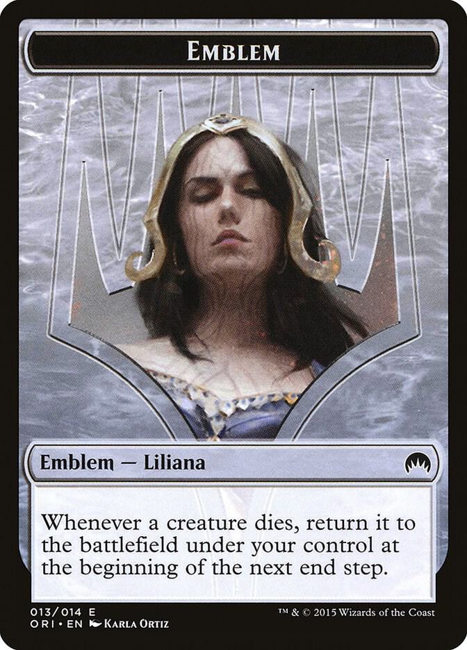 Emblem - Liliana, Defiant Necromancer (13) [Magic Origins]