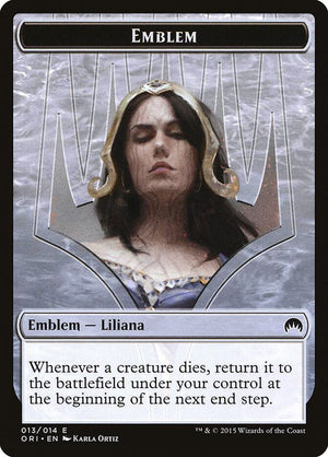 Emblem - Liliana, Defiant Necromancer (13) [Magic Origins]