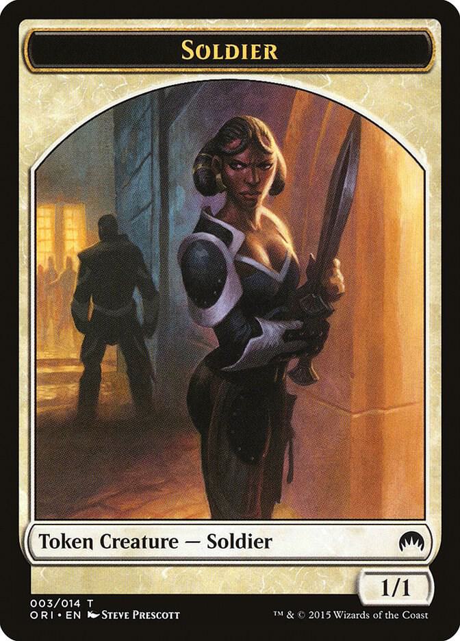 Soldier Token (3) [Magic Origins]