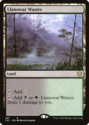 Llanowar Wastes (297) [Commander 2021]