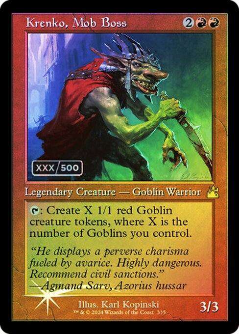 Krenko, Mob Boss (335z) [Ravnica Remastered]