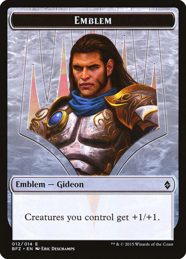Emblem - Gideon, Ally of Zendikar (12) [Battle for Zendikar]