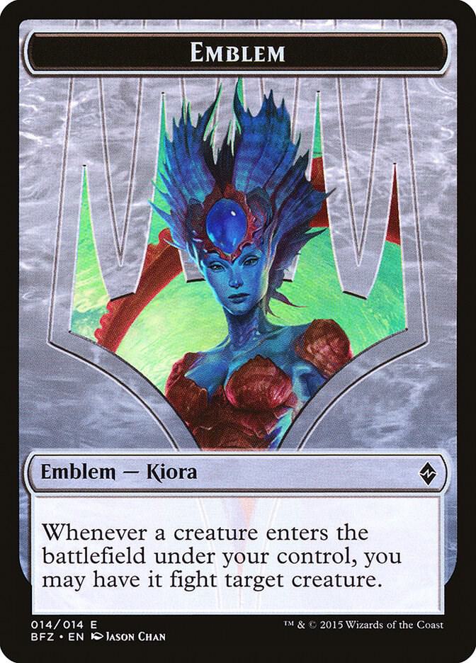 Emblem - Kiora, Master of the Depths (14) [Battle for Zendikar]