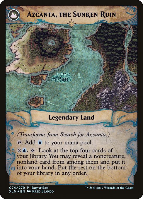 Search for Azcanta // Azcanta, the Sunken Ruin (74) [XLN Treasure Chest] Reverse