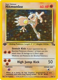 Hitmonlee (7) (07/62) [Fossil (Unlimited)]
