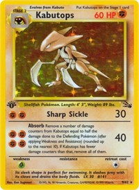 Kabutops (9) (09/62) [Fossil (Unlimited)]