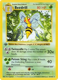 Beedrill (017/102) [Base Set Shadowless (Unlimited)]