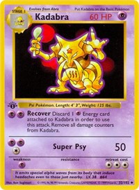 Kadabra (032/102) [Base Set Shadowless]