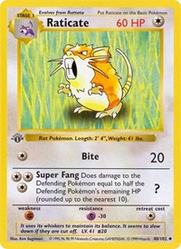 Raticate (040/102) [Base Set Shadowless (Unlimited)]