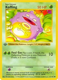 Koffing (051/102) [Base Set Shadowless (Unlimited)]