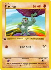 Machop (052/102) [Base Set Shadowless (Unlimited)]