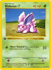 Nidoran M (055/102) [Base Set Shadowless]