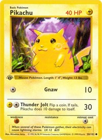 Pikachu (058/102) [Base Set Shadowless (Unlimited)]