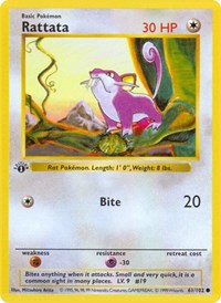 Rattata (061/102) [Base Set Shadowless]