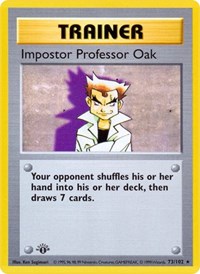 Impostor Professor Oak (073/102) [Base Set Shadowless (Unlimited)]