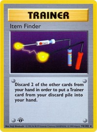 Item Finder (074/102) [Base Set Shadowless (Unlimited)]