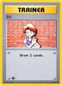 Bill (091/102) [Base Set Shadowless (Unlimited)]