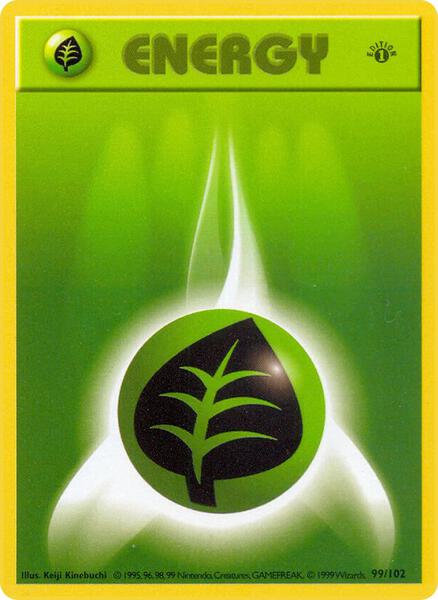 Grass Energy (099/102) [Base Set Shadowless (Unlimited)]