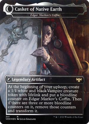 Edgar, Charmed Groom // Edgar Markov's Coffin (341) [Innistrad: Crimson Vow] [Borderless] Reverse