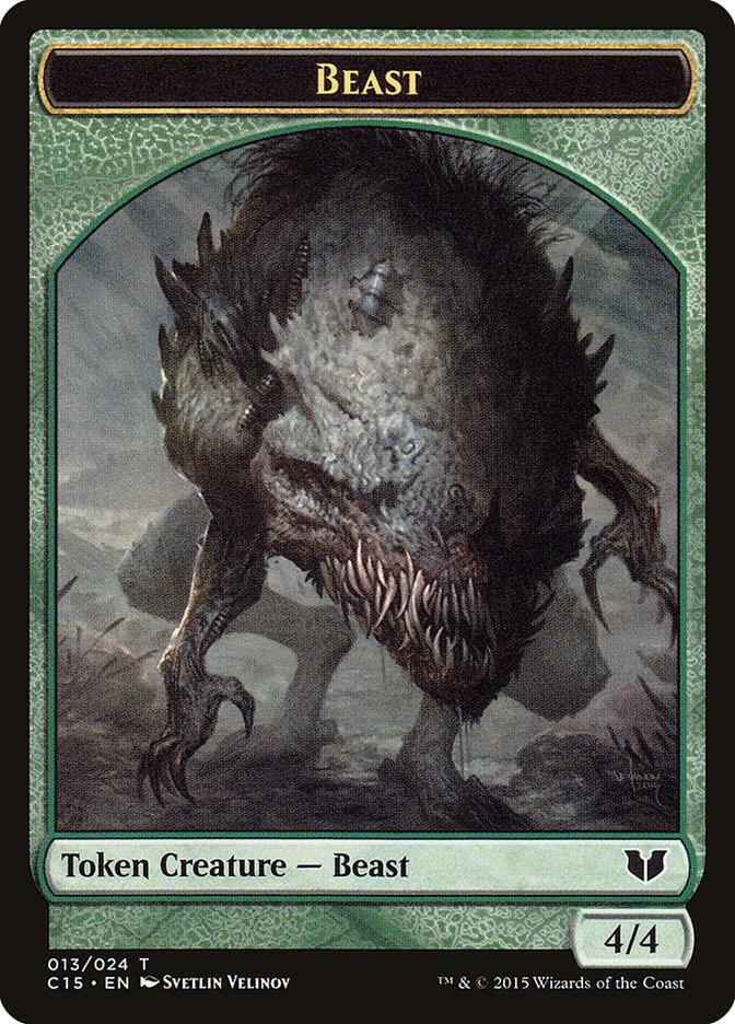 Beast // Snake (017) Double-Sided Token (13 // 17) [Commander 2015]