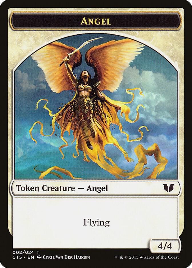 Angel // Knight (Vigilance) Double-Sided Token (2 // 5) [Commander 2015]