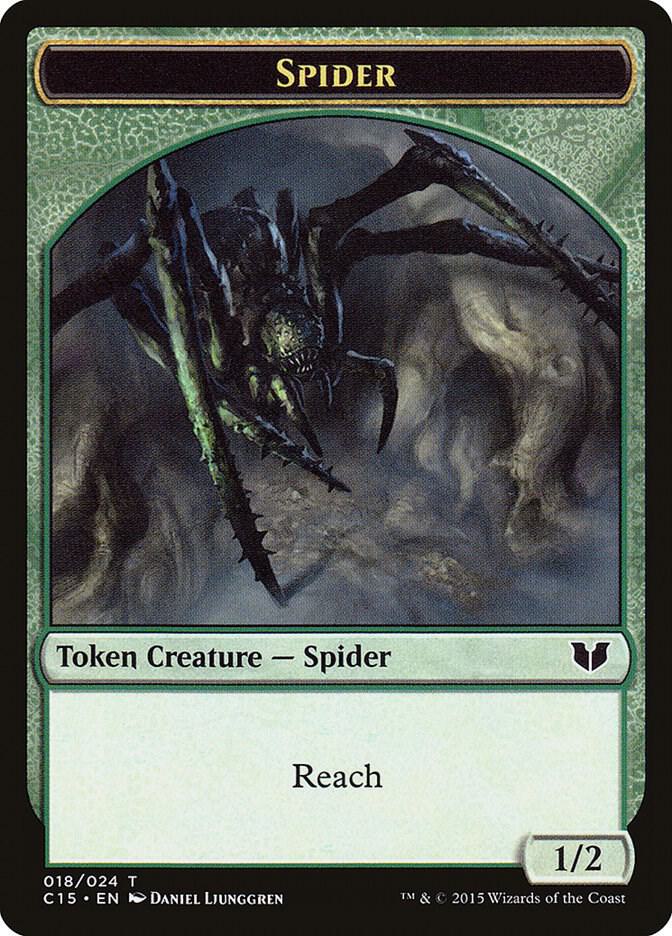 Spider // Dragon Double-Sided Token (18 // 9) [Commander 2015]