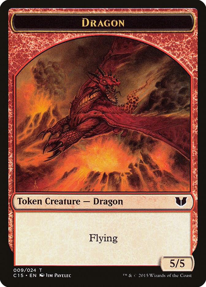 Dragon // Dragon Double-Sided Token (9 // 9) [Commander 2015]