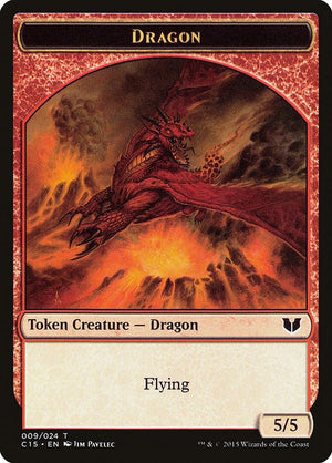Dragon // Dragon Double-Sided Token (9 // 9) [Commander 2015]