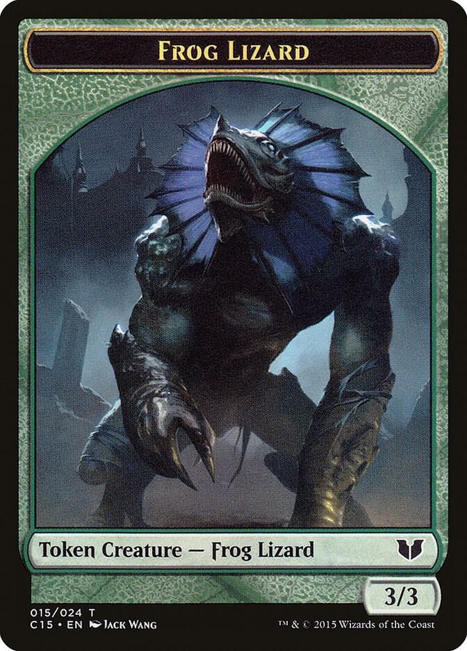 Frog Lizard // Germ Double-Sided Token (15 // 7) [Commander 2015]