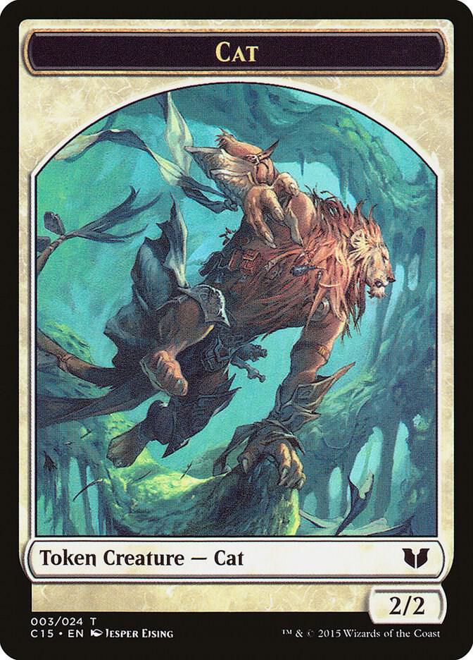 Cat // Zombie Double-Sided Token (3 // 8) [Commander 2015]