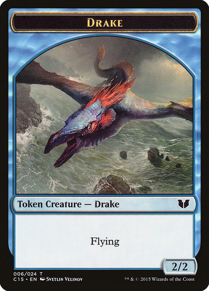 Drake // Elemental (020) Double-Sided Token (6 // 20) [Commander 2015]