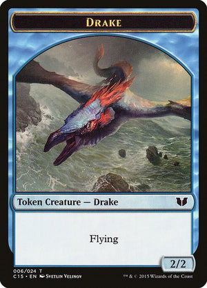 Drake // Elemental (020) Double-Sided Token (6 // 20) [Commander 2015]
