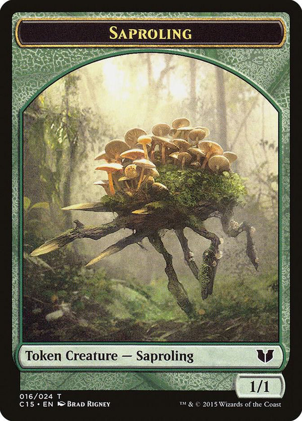 Saproling // Spider Double-Sided Token (16 // 18) [Commander 2015]