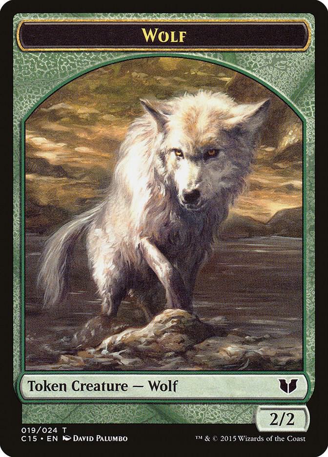 Wolf // Zombie Double-Sided Token (19 // 8) [Commander 2015]