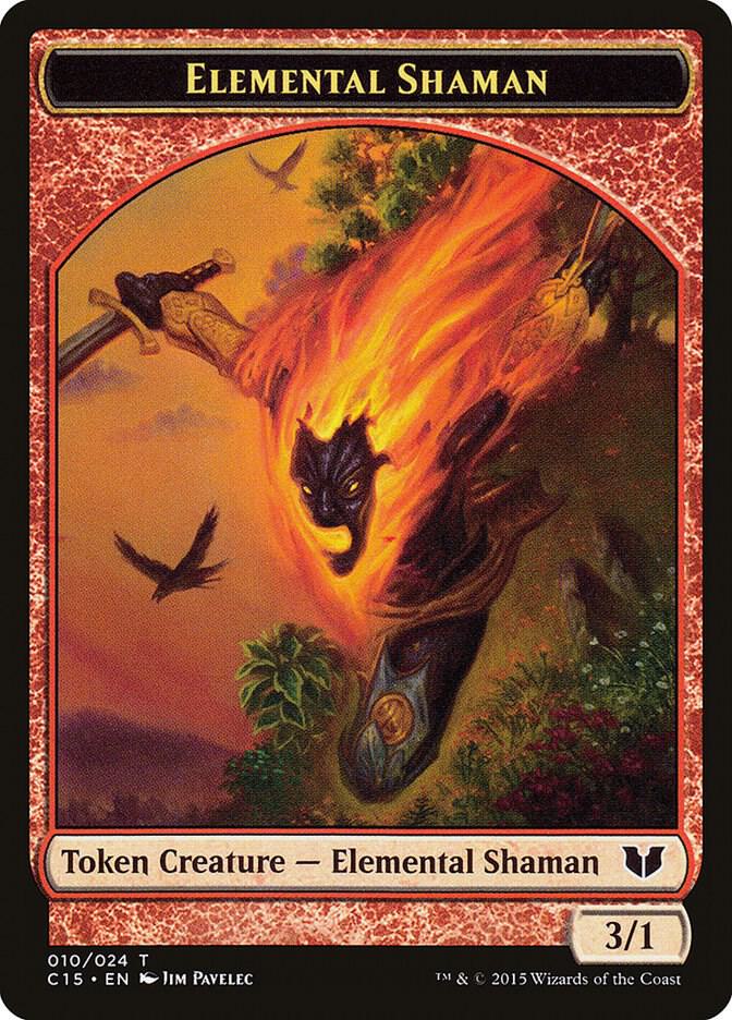 Elemental Shaman // Shapeshifter Double-Sided Token (10 // 1) [Commander 2015]
