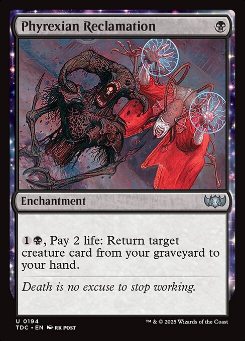 Phyrexian Reclamation (194) [Tarkir: Dragonstorm Commander]