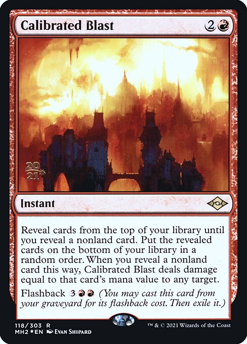 Calibrated Blast (118s) [Modern Horizons 2 Promos]
