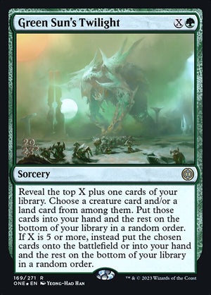 Green Sun's Twilight (169s) [Phyrexia: All Will Be One Promos]