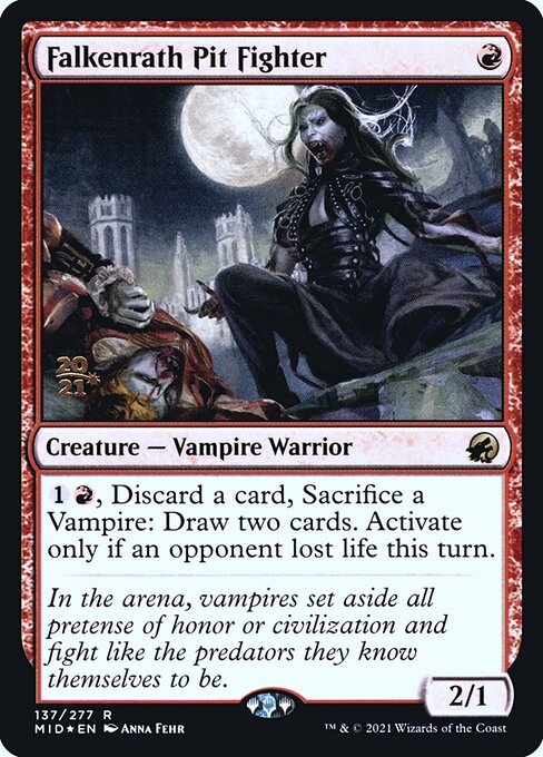 Falkenrath Pit Fighter (137s) [Innistrad: Midnight Hunt Promos]