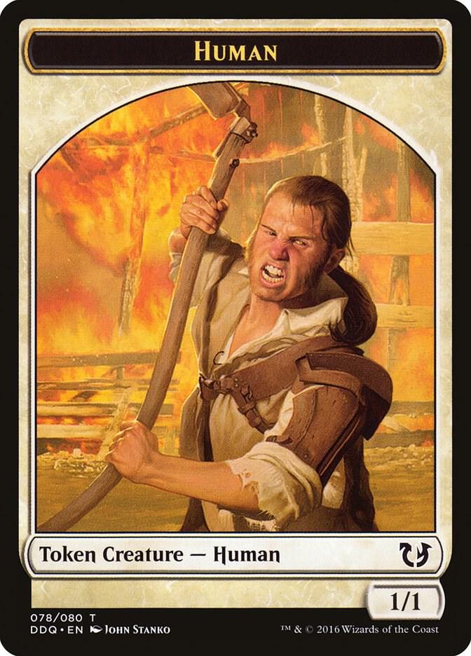 Human Token (78) [Duel Decks: Blessed vs. Cursed]