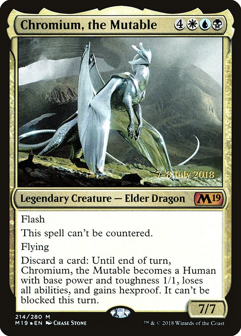 Chromium, the Mutable (214s) [Core Set 2019 Promos]