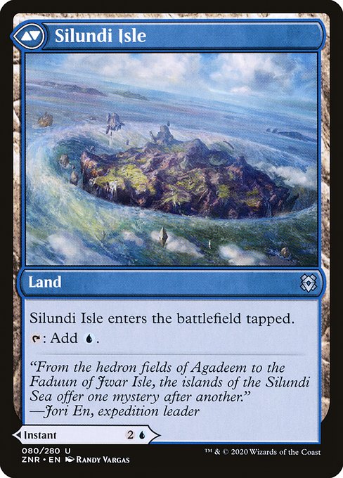 Silundi Vision // Silundi Isle (80) [Zendikar Rising] Reverse