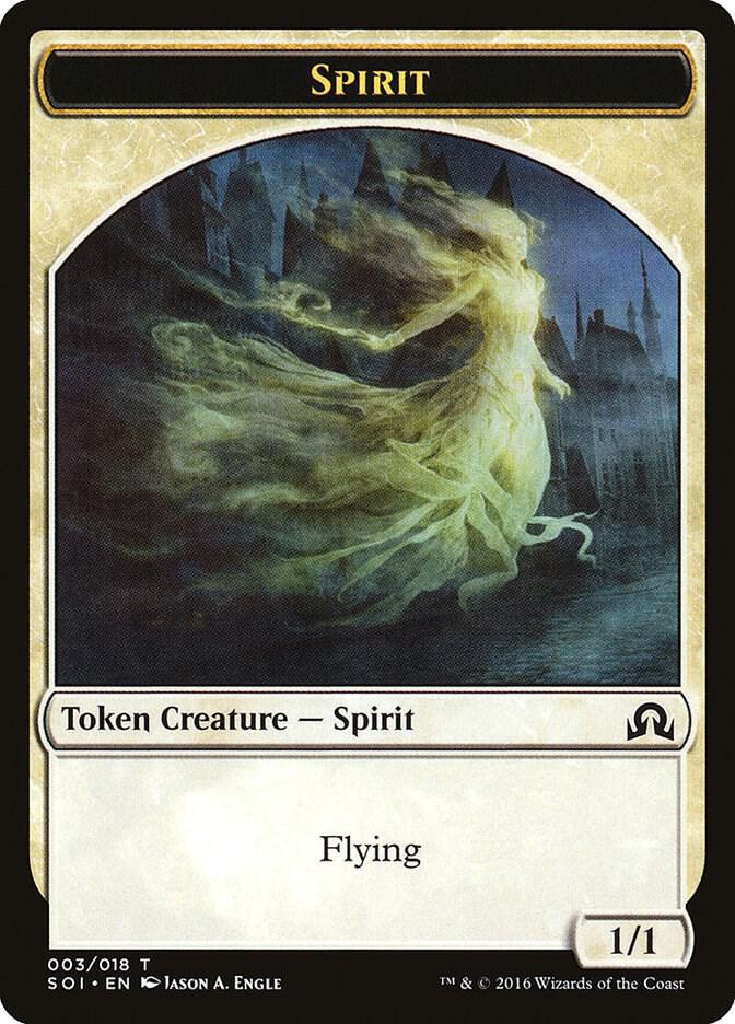 Spirit Token (3) [Shadows over Innistrad]