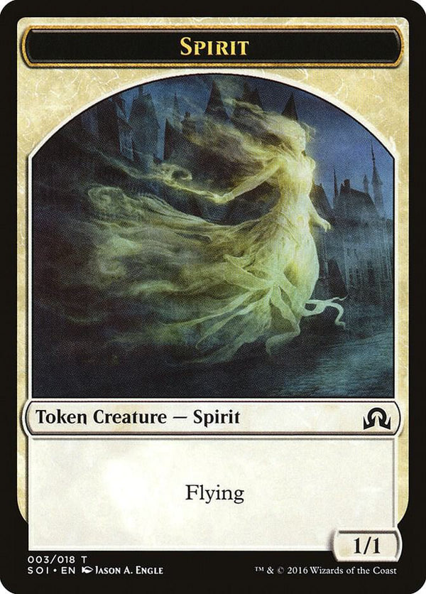 Spirit Token (3) [Shadows over Innistrad]