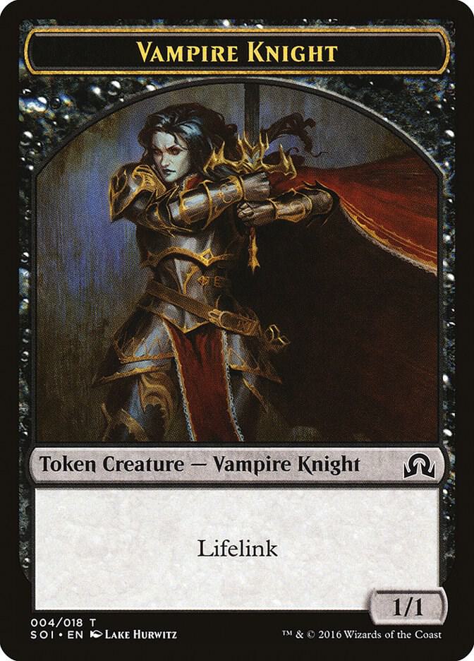 Vampire Knight Token (4) [Shadows over Innistrad]
