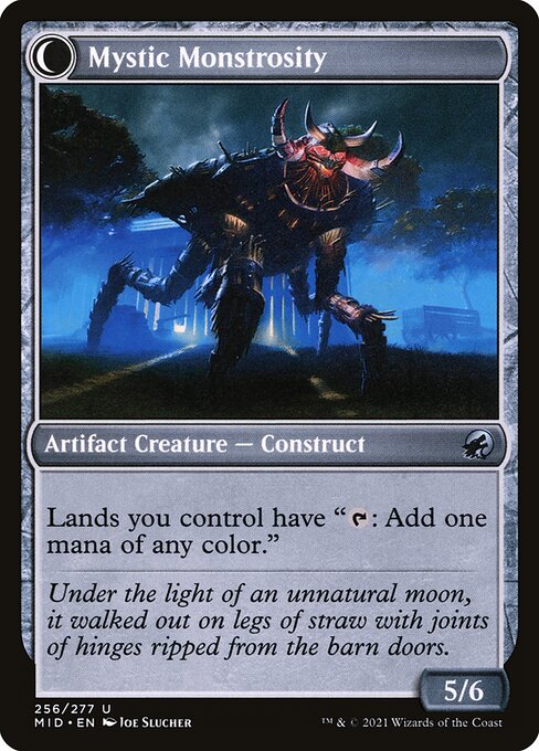 Mystic Skull // Mystic Monstrosity (256) [Innistrad: Midnight Hunt] Reverse