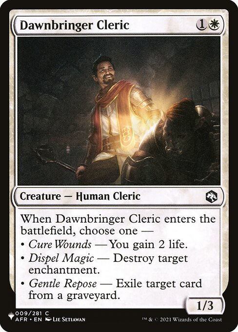 Dawnbringer Cleric (AFR-9) [The List]