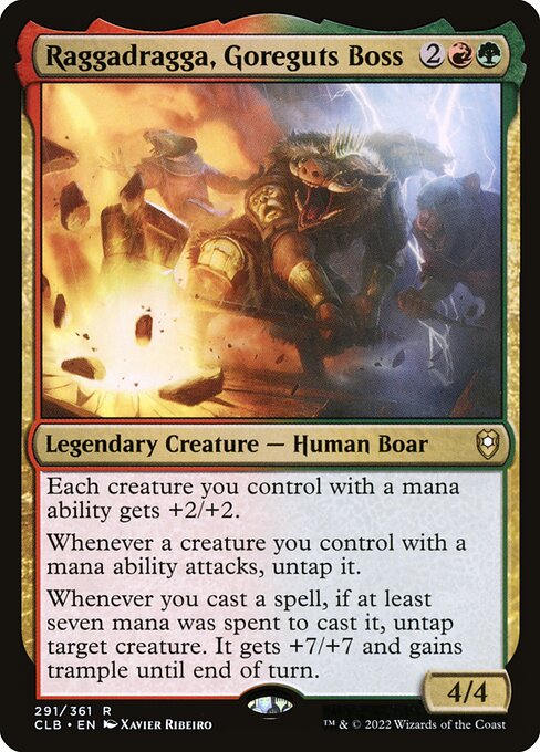 Raggadragga, Goreguts Boss (291) [Commander Legends: Battle for Baldur's Gate]