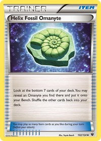 Helix Fossil Omanyte (102/124) [XY Fates Collide]