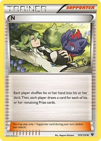N (Supporter) (105/124) [XY Fates Collide]